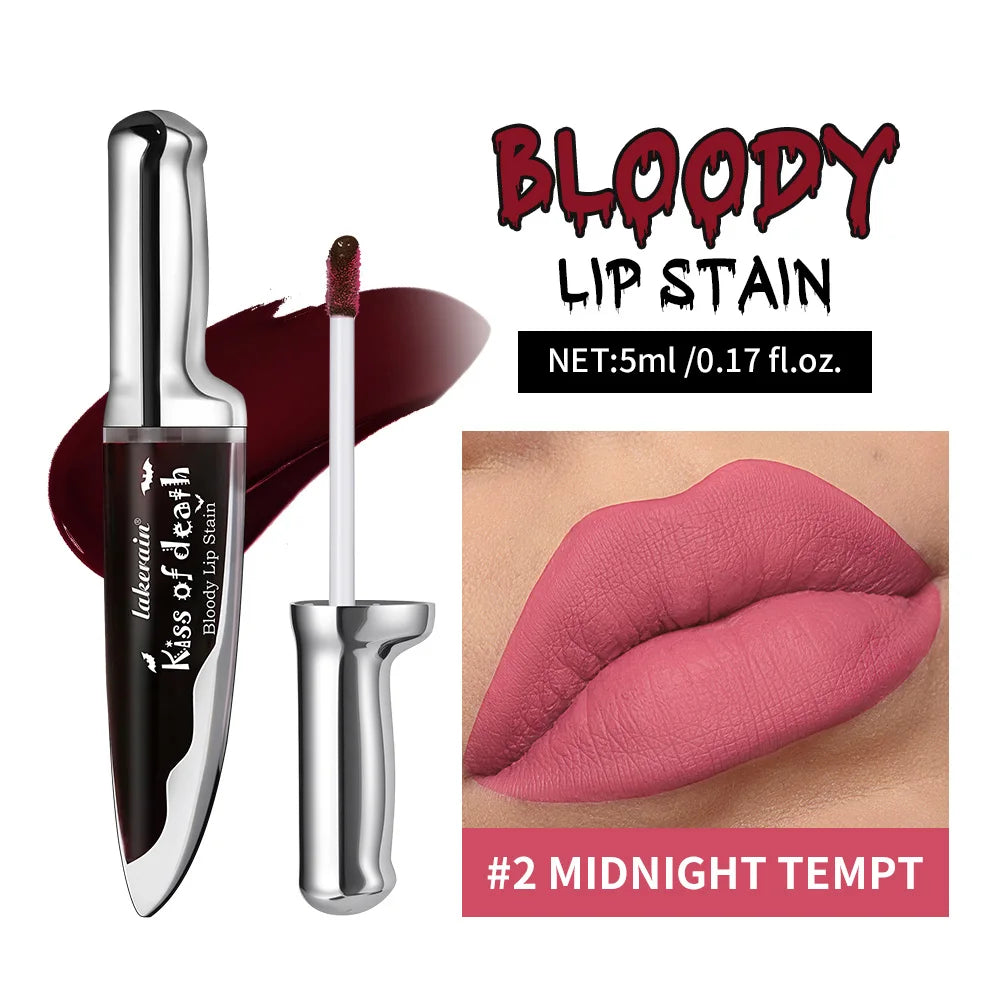 Lip Stain Kiss of Death Bloody Gothic Matte Long Lasting