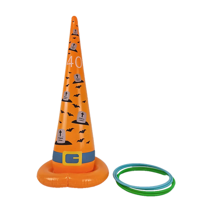 Fun Halloween Throwing Game Inflatable Spiders Witch’s Hat Toss