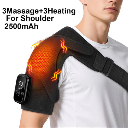 Electric Shoulder Massager Heating Pad Vibration Massage