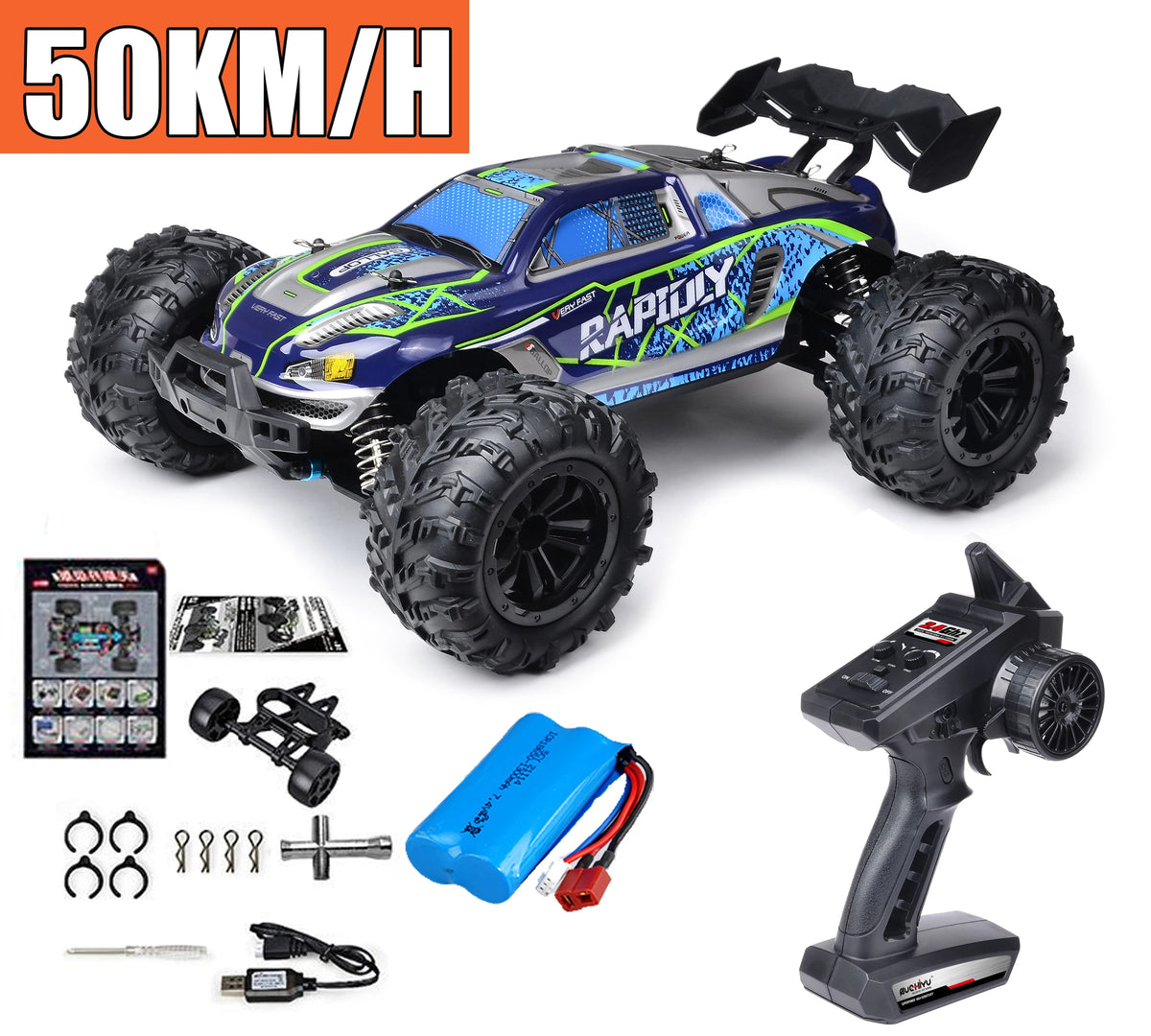 Rc Car Off Road 4x4 High Speed 75KM/H Remote Control