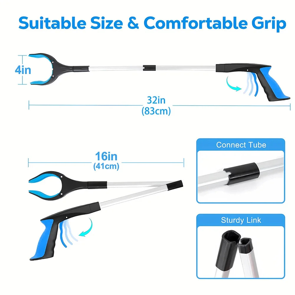 Extra Long Grabber Reacher with 360°Rotating Jaw