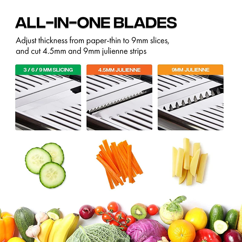 Adjustable Mandoline Slicer Stainless Steel Slicer