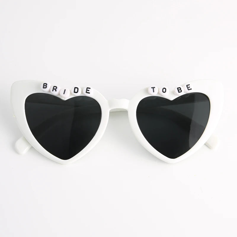 Heart Shaped Sunglasses Wedding Bride Bridesmaid