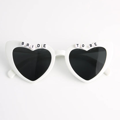 Heart Shaped Sunglasses Wedding Bride Bridesmaid