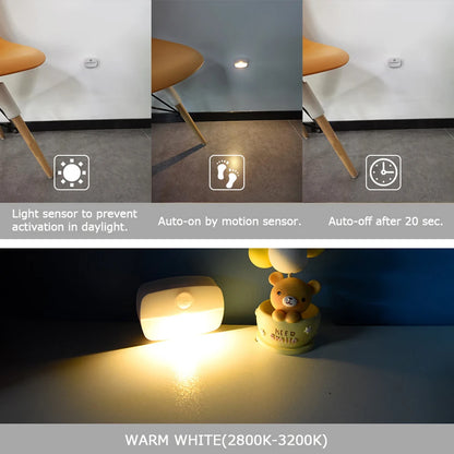 LED Auto ON/OFF Smart Night Lamp Under Cabinet Light