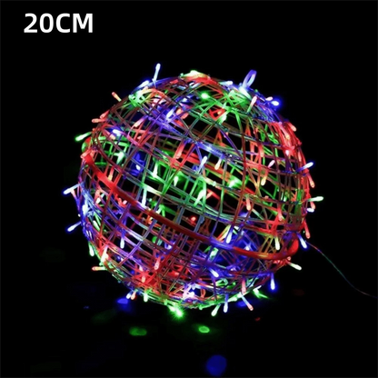 New 20/28CM Festoon Rattan Ball Light Rattan Ball