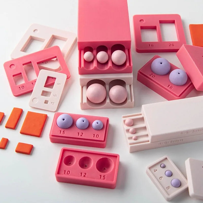 Soft Ceramic Round Ball Rolling Mold Kit Clay