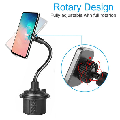 Magnetic Cup Holder Phone Mount Flexible Magnets Mount