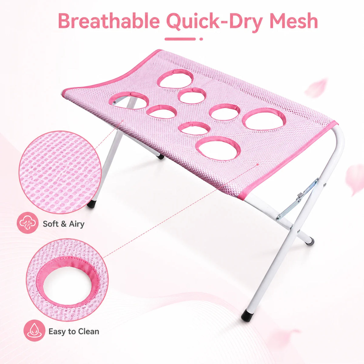 Pet Grooming Hammock Stand Foldable Cat Dog Bathing Rack