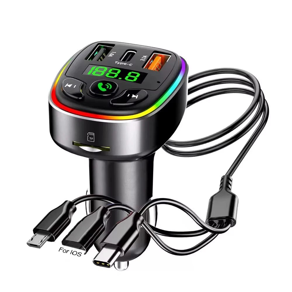Bluetooth 5.0 FM Transmitter Car MP3 Modulator Player Handsfree