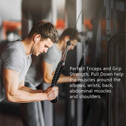 Triceps Lowering Rope Face Pull Handles Push Pull Down