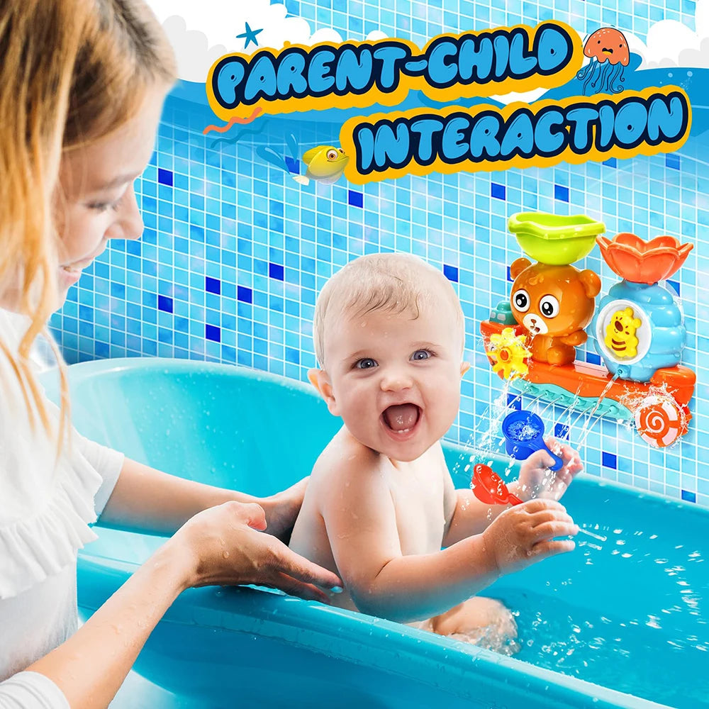 Baby Bath Toy Wall Sunction Cup Track Water Games