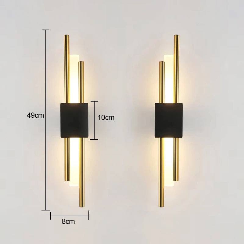 Nordic LED Wall Lamp Indoor Lighting Bedroom Bedside