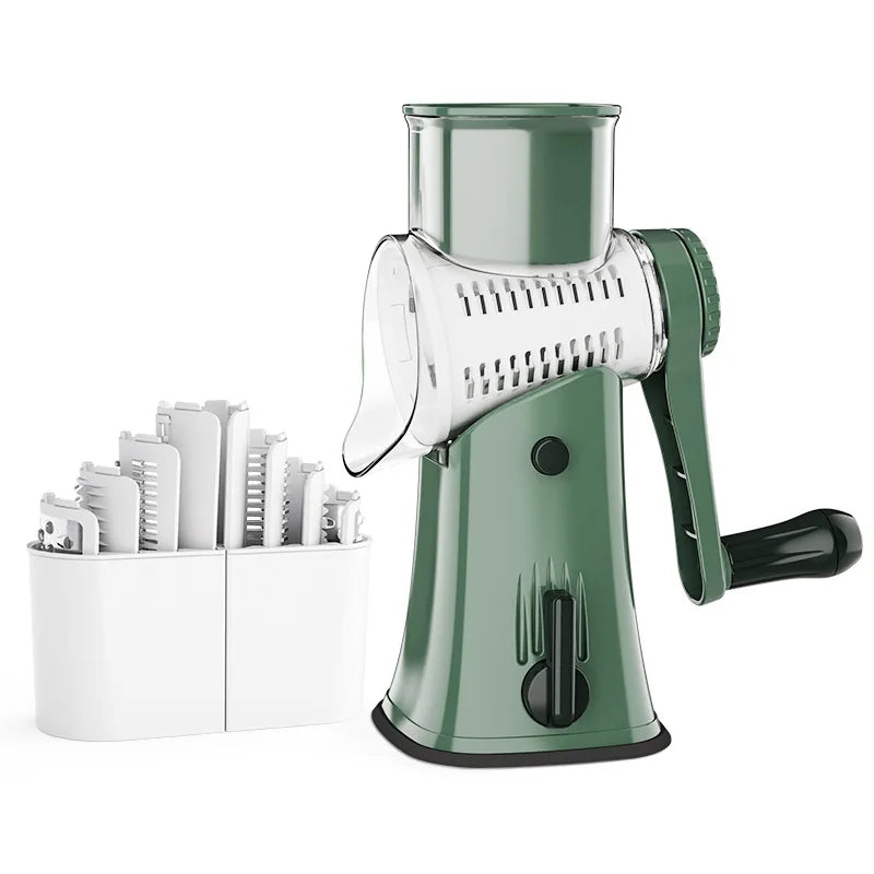 LMETJMA 5 in 1 Rotary Cheese Grater Shredder Kitchen