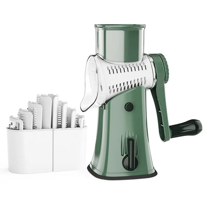 LMETJMA 5 in 1 Rotary Cheese Grater Shredder Kitchen
