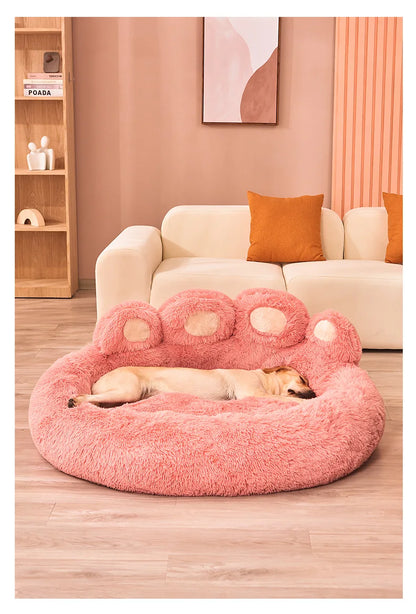 Fluffy Dog Bed Winter Warm Large Pet Kennel