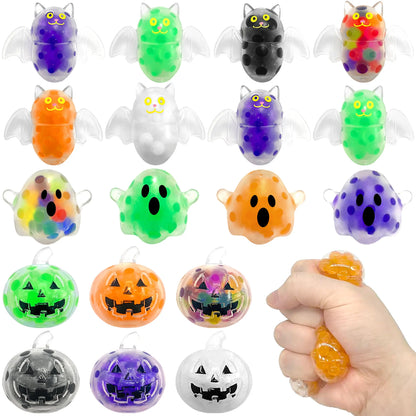 Spooky Halloween Squishy Bead Squeeze Ball Pumpkin Ghost
