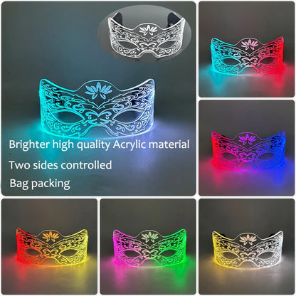 New Acrylic Luminous Glowing Cyberpunk Glasses LED Light