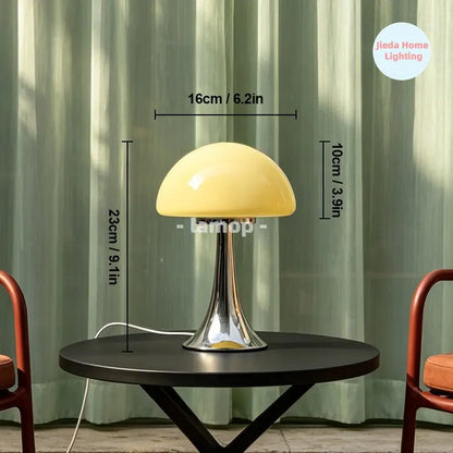 Jellyfish Dome Glass Table Lamp Coastal Modern Bedside