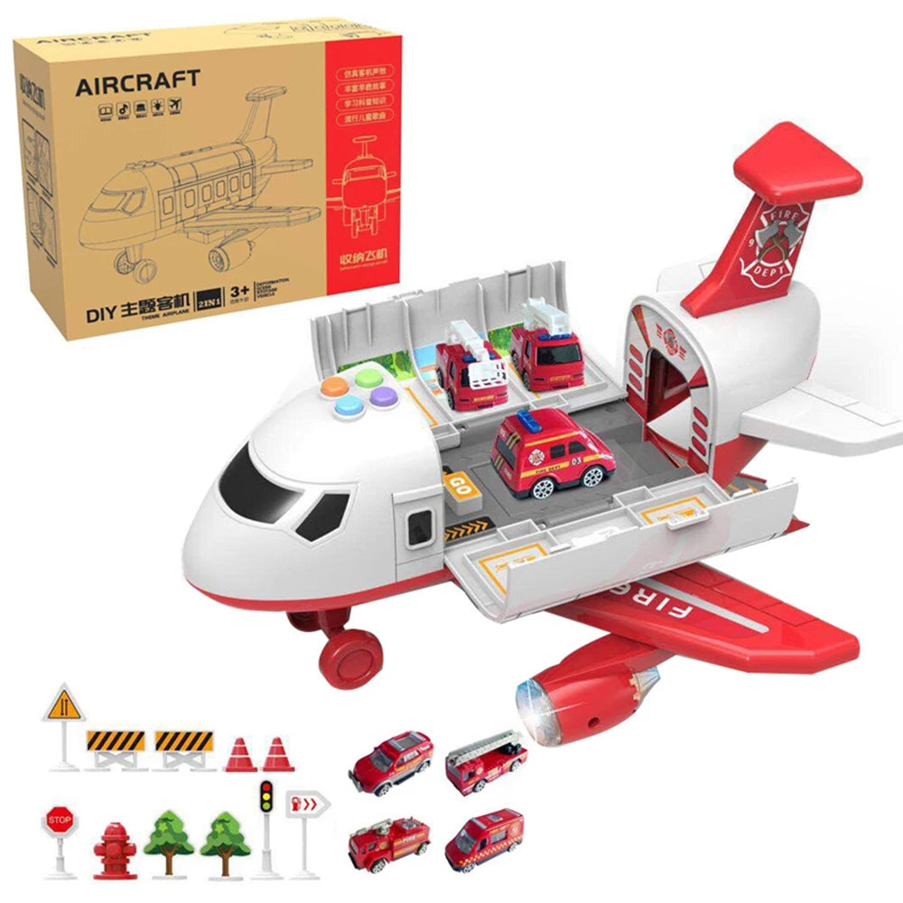 Large Spray Inertia Airplane Toy for Children Transport