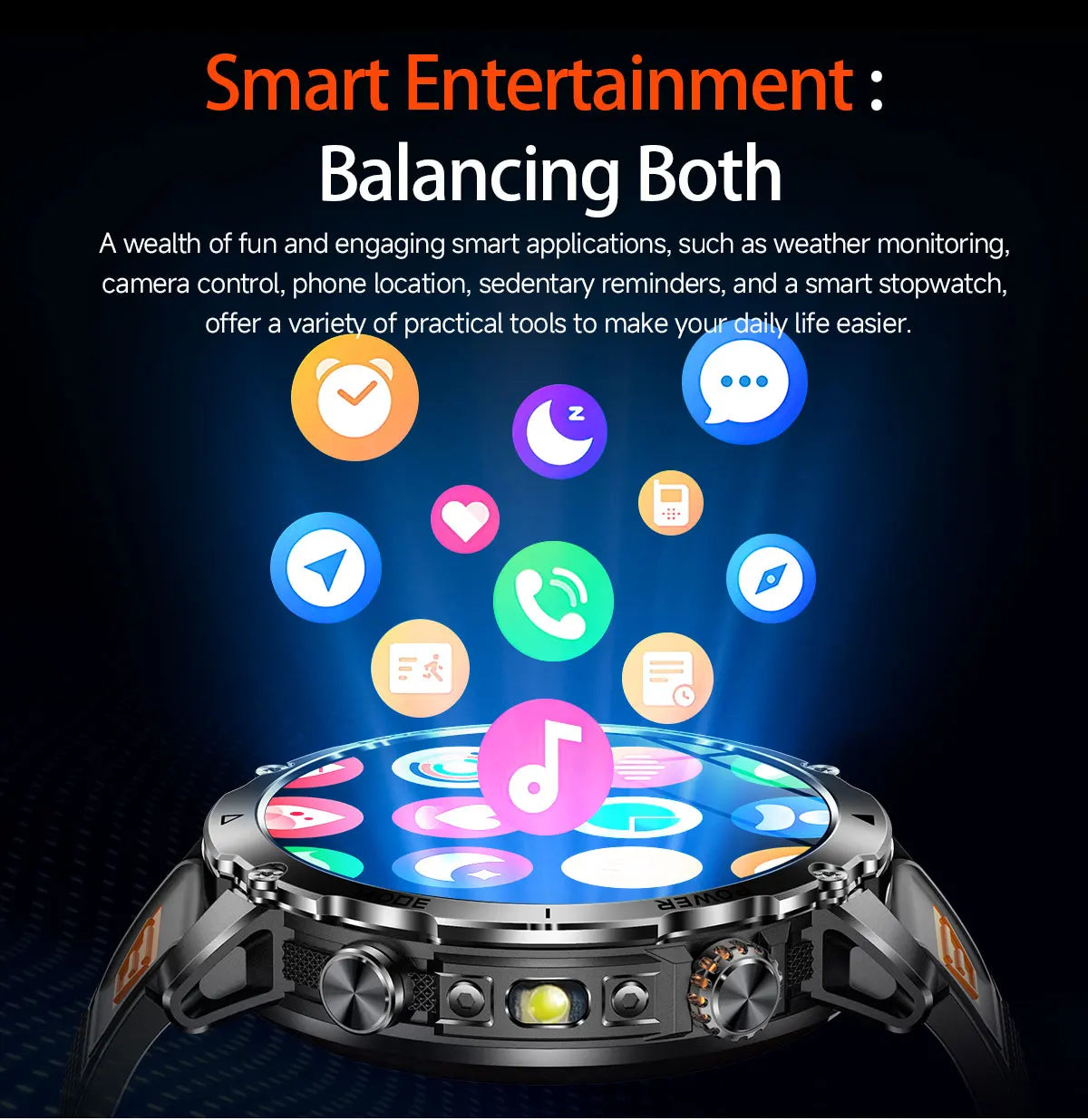 New TANK Ultra 1400mAh Battery Military Smart Watch