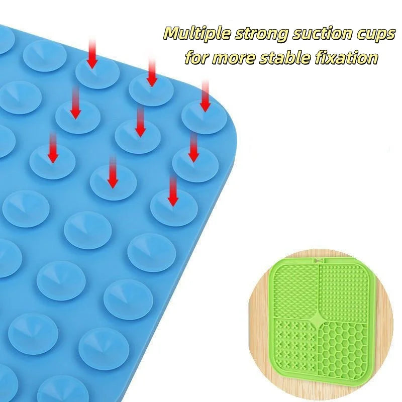 Pet Lick Silicone Mat Slow Feeder Dog Food Plate