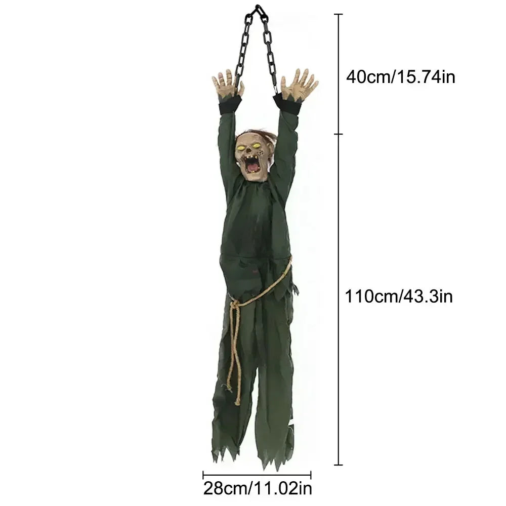 Halloween Decoration Hanging Pumpkin Head Scream