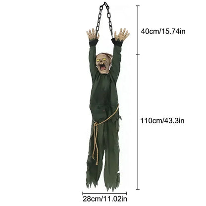 Halloween Decoration Hanging Pumpkin Head Scream