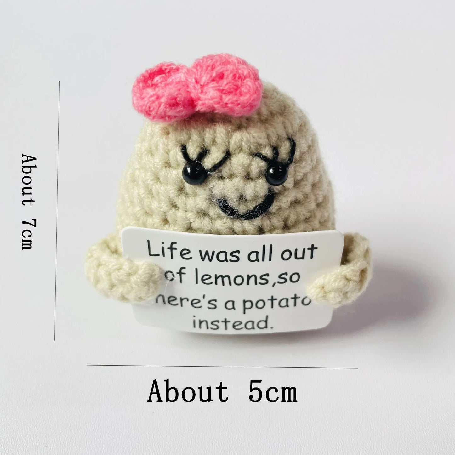Positive Energy Potato Doll Home Decoration Mini Plush Knitting Wool
