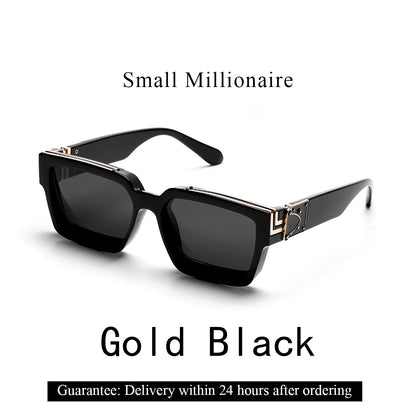 Retro Black Millionaire Shades Luxury Sunglasses