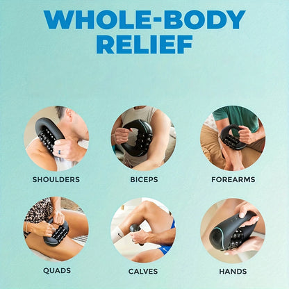 Vibrating Handheld Massage Roller Adjustable Speed