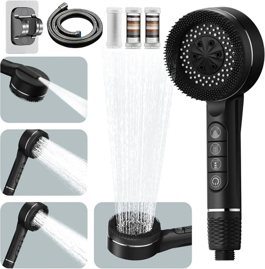 Filtered Supercharged Shower Head Four-speed Adjustment