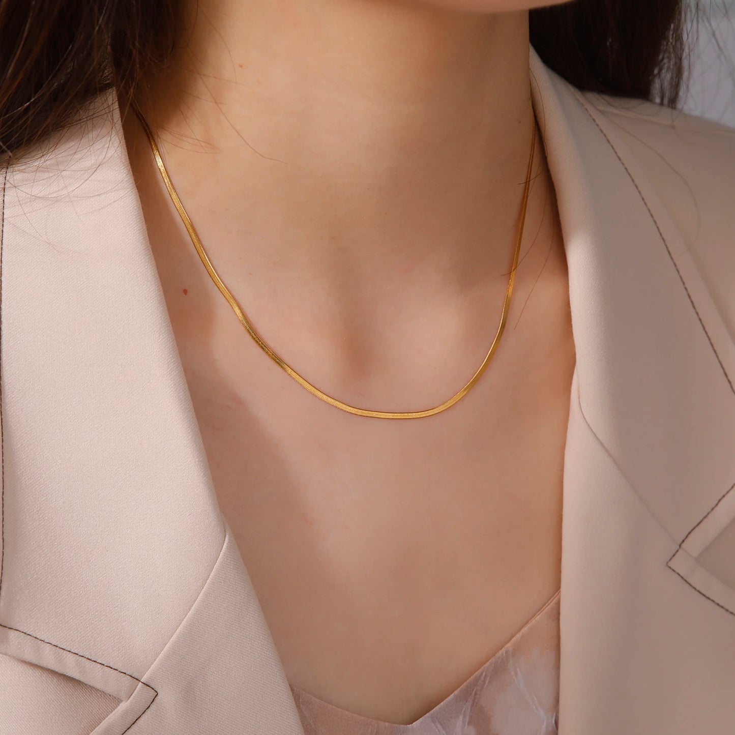 Skyrim Stainless Steel Snake Chain Necklace Trend Jewelry