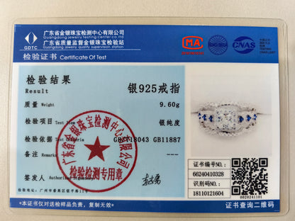 Wedding Rings Set for Women 925 Silver 2.6Ct Princess