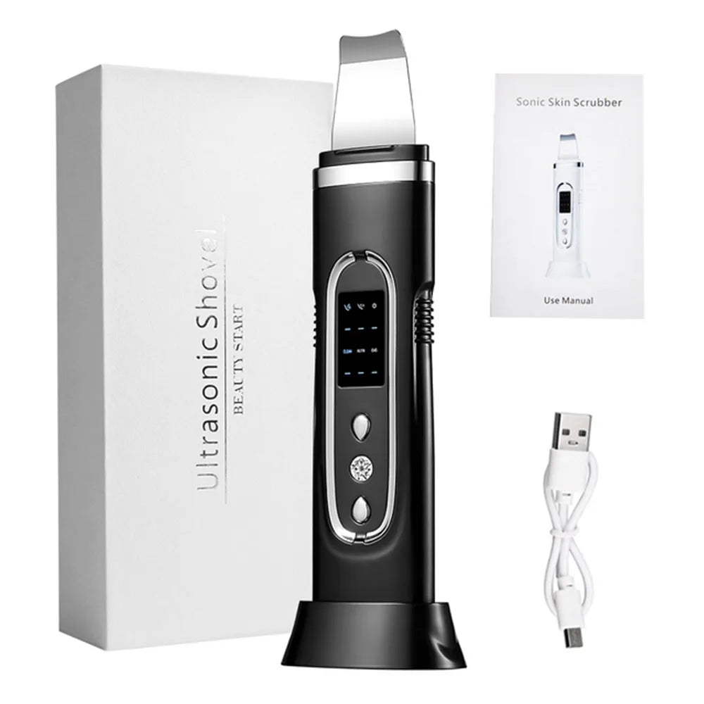 Ultrasonic Skin Scrubber Electric Facial Cleansing Pore