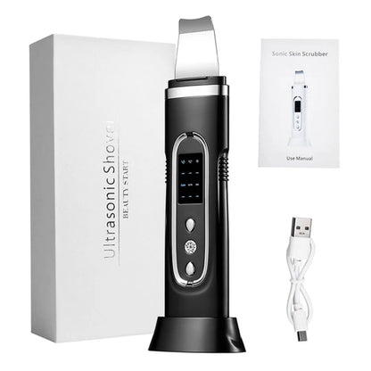 Ultrasonic Skin Scrubber Electric Facial Cleansing Pore