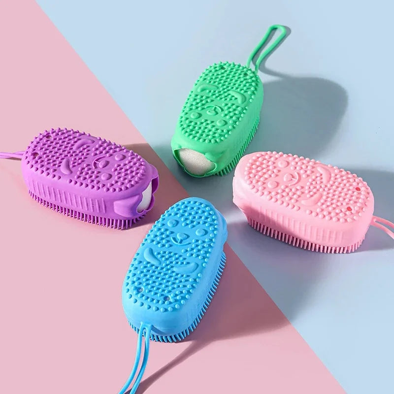 Double Side Silicone Bubble Bath Body Brush