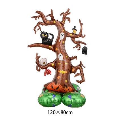 Halloween Balloon Decoration Halloween Black Spider Balloon Giant Skull Skeleton Balloon