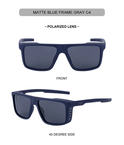 Vintage Polarized Sunglasses Men Fashion Square Eyewear