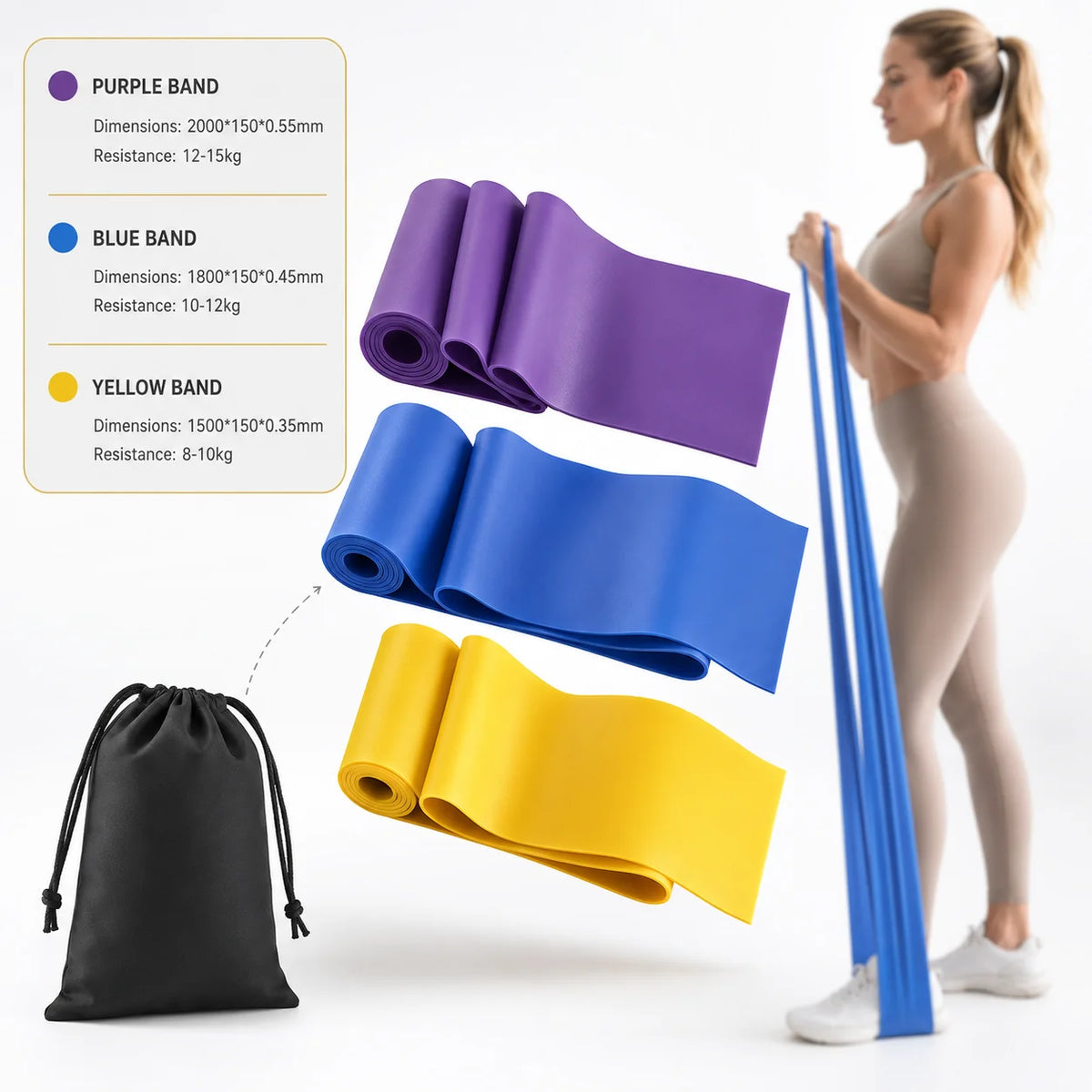 Yoga Resistance Band Multifunctional Fitness Elastic Bands