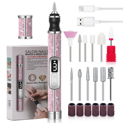 Cordless Electric Nail File Set 4 Adjustable Speeds