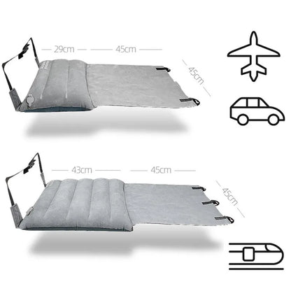 Adjustable Footrest Hammock with Inflatable Pillow Seat