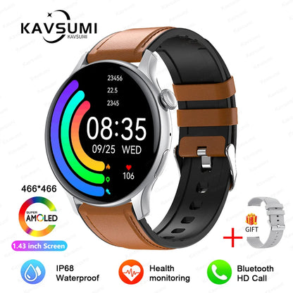 NFC Smart Watch Amoled HD GPS Track Sports Heart Rate