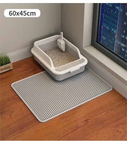 Large Size Cat Litter Mat Eva Double Layer Waterproof Mat