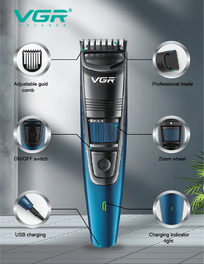 VGR Adjustable Hair And Beard Trimmer Hair Clipper Hair