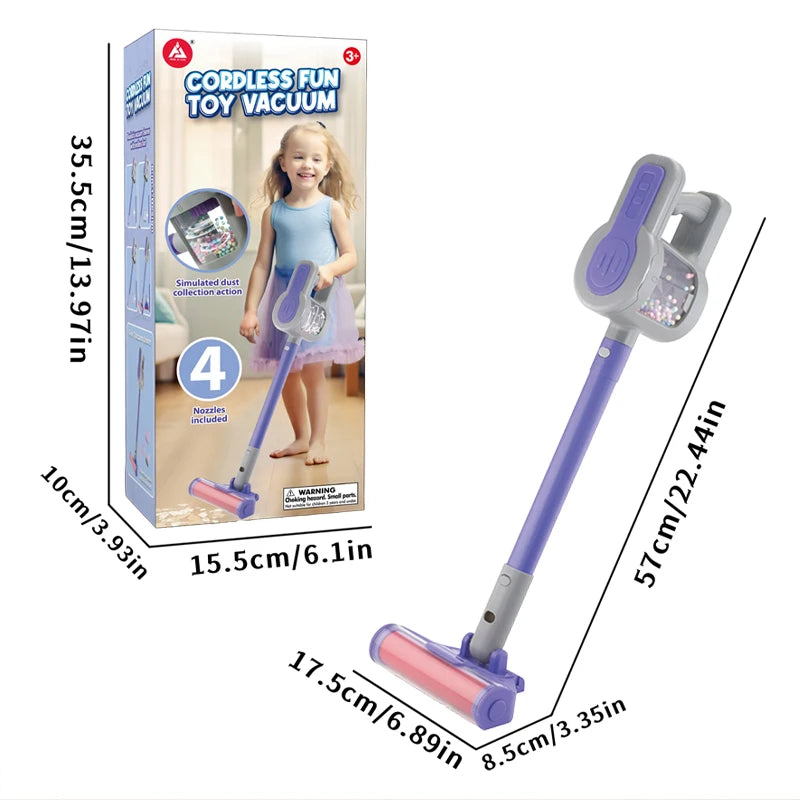 Kids Toy Vacuum Cleaner for Ages 3+ – Battery-Powered