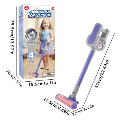 Kids Toy Vacuum Cleaner for Ages 3+ – Battery-Powered