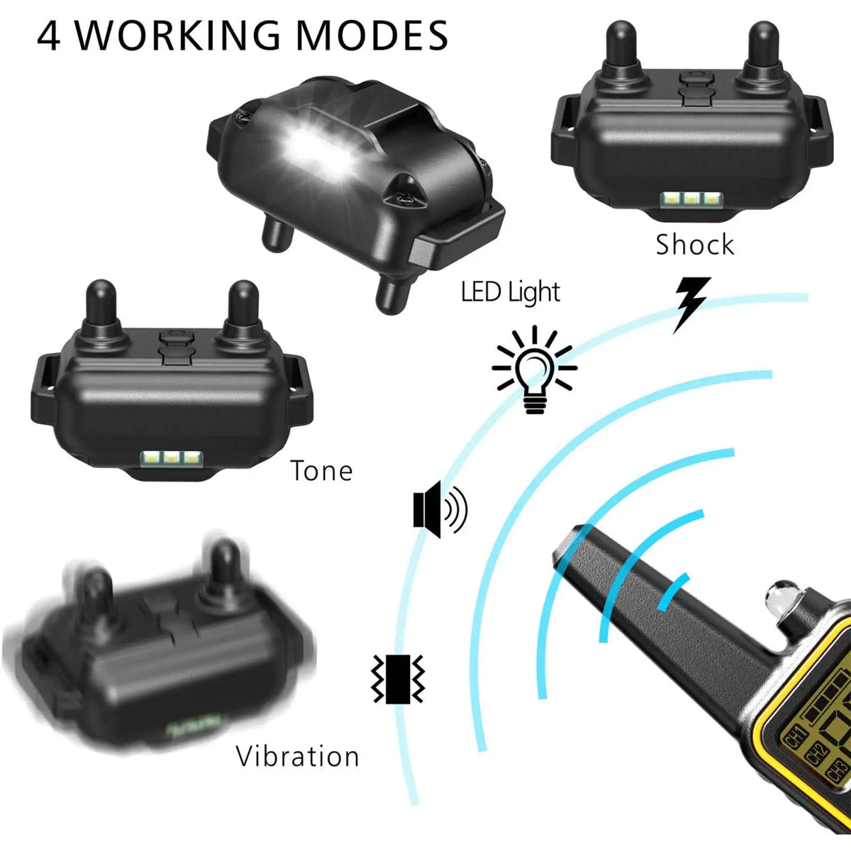 Electric Dog Training Collar Waterproof Dog Bark Collar