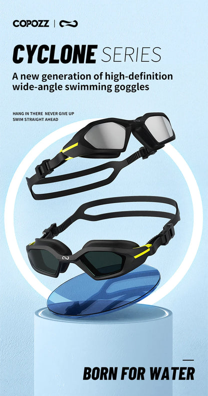 Professional Female Swimming Goggles Electroplate Swim Glasses