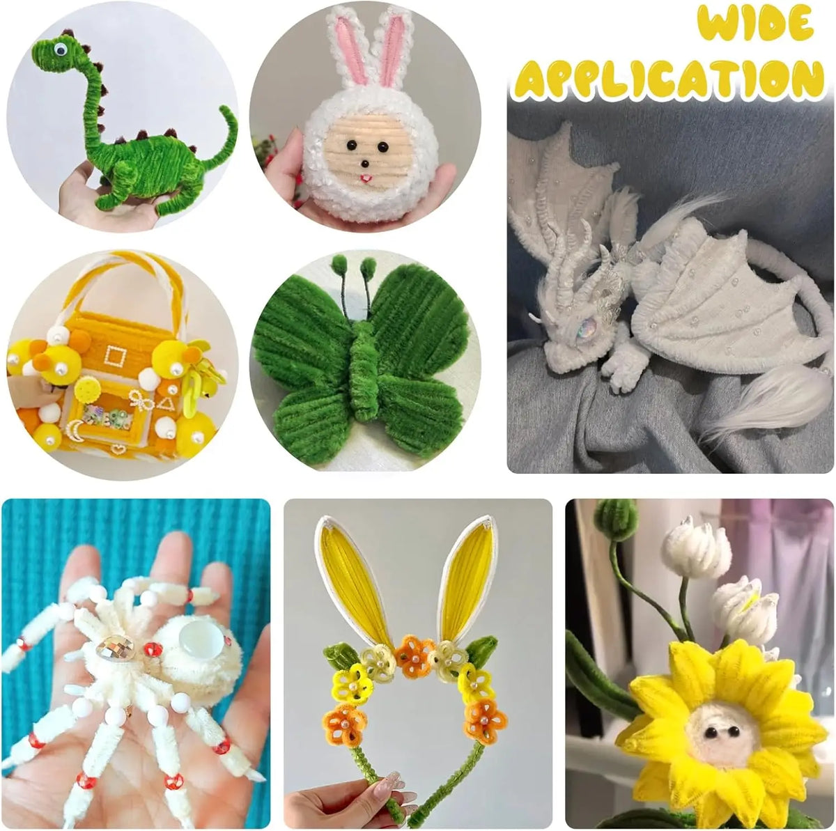 Multi-Colored Flower Making Kit Arts and Craft Supplies
